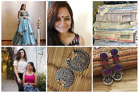 Noopur Kalra; Vandana Srinivasan and the accessories she gave away online; Sudarshana Pai and Veena