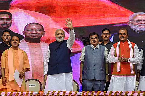 PM Modi inaugurates India's first multi-modal terminal on the Ganga river, in Varanasi