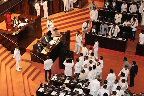 Sri Lanka has no PM or cabinet after no-confidence vote: Parliament speaker