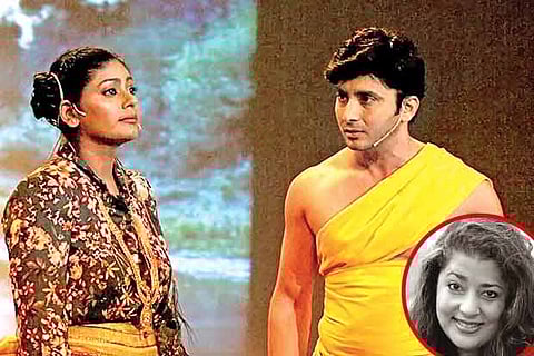 Still from the play Sundays with Chitra and Chaitali. (Inset) Isheeta Ganguly