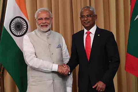 India to give all help to new Maldivian Govt: PM Modi assures President Solih