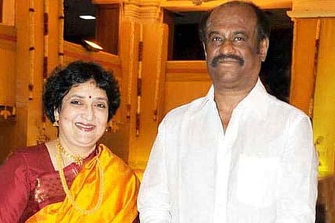 Actor Rajinikanth and Latha Rajinikanth