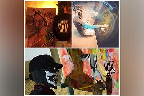 Lotuzhead (Artist); Lotuzhead in action