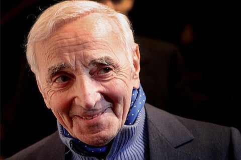 French singer Charles Aznavour