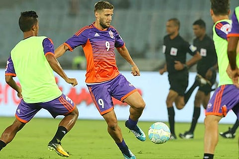 FC Pune City?s Emiliano Alfaro (centre) will hold the key against Delhi Dynamos