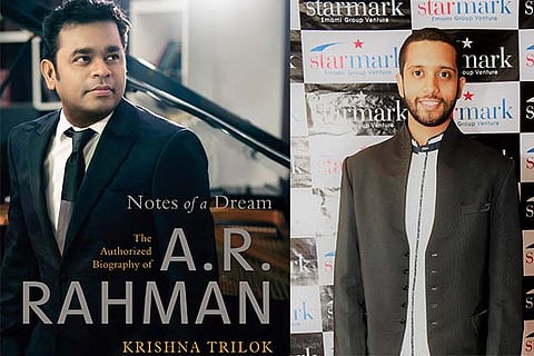 AR Rahman's biography book with author Krishna Trilok