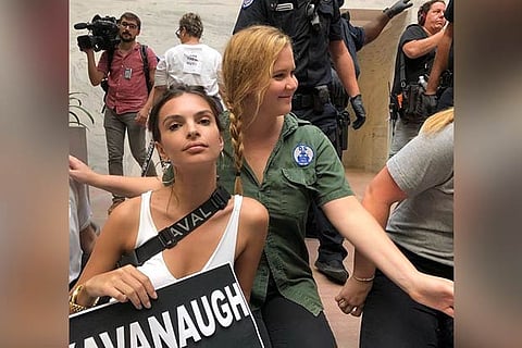 Amy Schumer and Emily Ratajkowski arrested in anti-Kavanaugh protests
