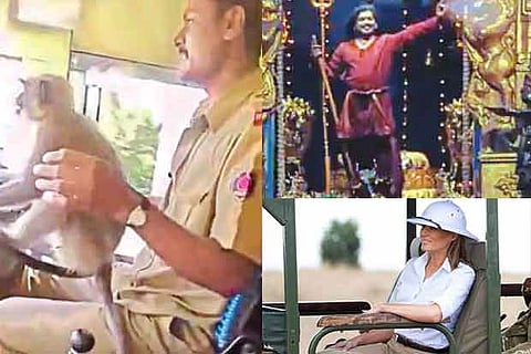 Trending in TN: Nithyananda goes viral with cheap CGI, Pith helmet worn by Melania Trump sparks controversy and monkey takes over KSRTC bus