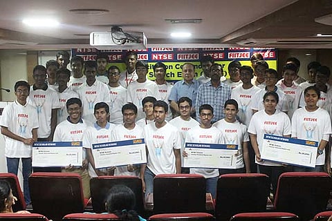 NTSE toppers were felicitated by the coaching institute