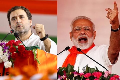 Rahul Gandhi and Narendra Modi