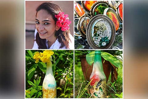 Upcycled handmade products made by Nidhi