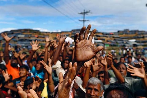 More than 700,000 Rohingyas have been forced to fled to Bangladesh from Rakhine State