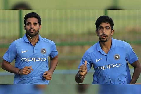 Bhuvneshwar Kumar and Jasprit Bumrah