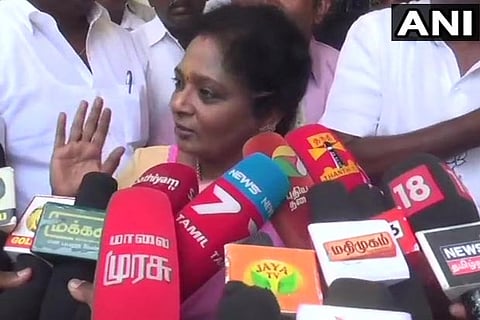 Woman detained for shouting anti-BJP slogans in aircraft after Tamilisai reports it to officials