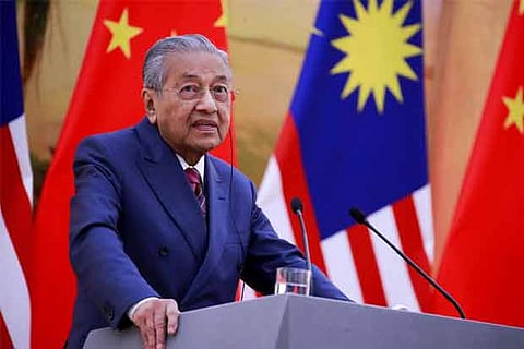 Malaysia's Prime Minister Mahathir Mohamad