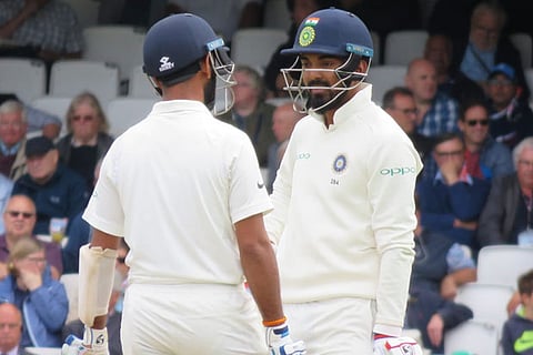 Rahul, Pujara take India to 53/1 at tea after England's 332