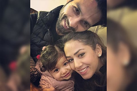 Shahid Kapoor with Mira and Misha