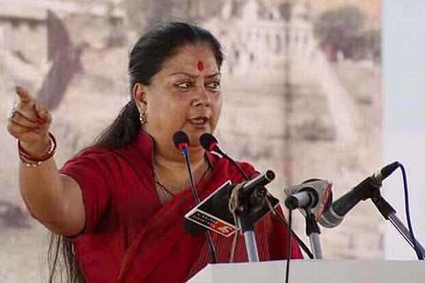Rajasthan CM Vasundhra Raji