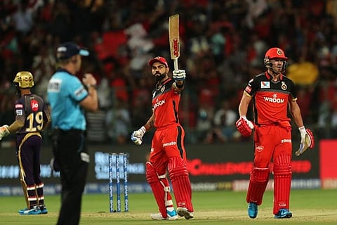 IPL 2019: Kohli, de Villiers fire RCB to 205/3 vs KKR