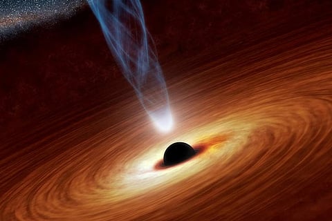 NASA artist's concept illustration of a supermassive black hole