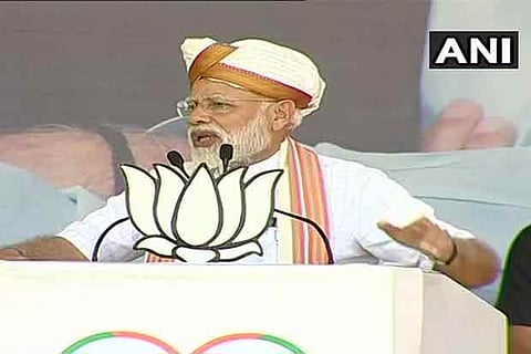 Congress responsible for creation of Pakistan, says Modi