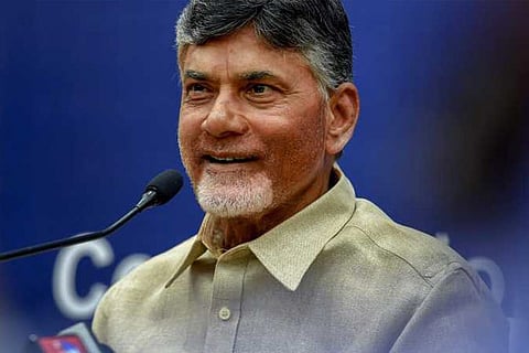 Andhra Pradesh CM approaches EC over EVM malfunctioning