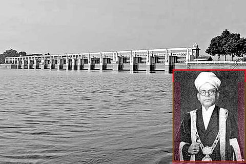 The Poondi reservoir, (Inset) Satyamurti