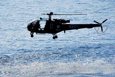 Indian Navy loses helicopter in Arabian sea