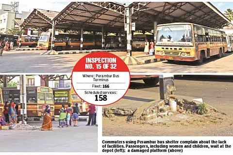 No toilet, inadequate chairs trouble passengers at Perambur bus depot