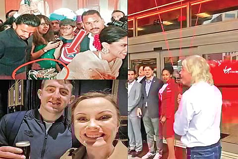 Trending in TN: Ranveer carries Deepika's sandals, Richard Branson's narrow escape and couple born on same day at same hospital ties knot