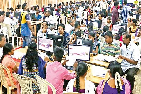 A file picture of counselling session for TNEA