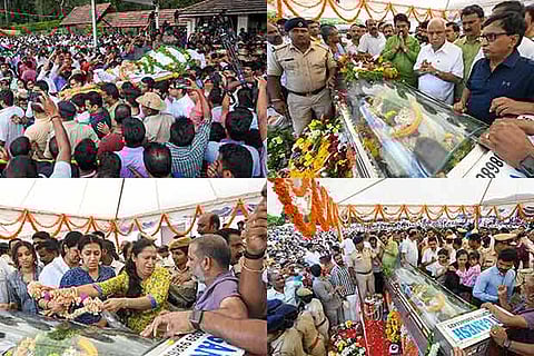 Mourners bid tearful adieu to Cafe Coffee Day founder Siddhartha