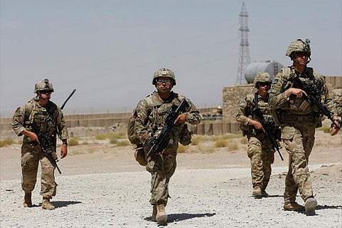 US troops at an Afghan National Army (ANA) Base in Afghanistan. Photo: Reuters