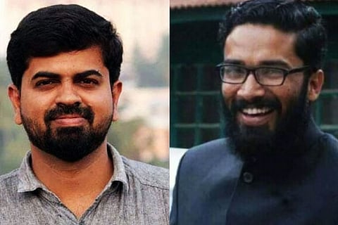 Deceased journalist Mohammed Basheer (L); IAS officer Sriram Venkitaraman (R)