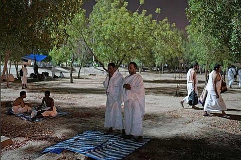 Pilgrims pray in Arafat during Haj pilgrimage in the holy city of Mecca. File: Reuters