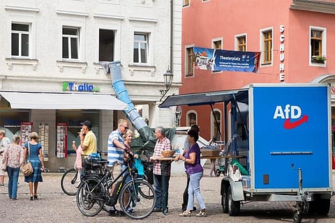 Far-right party surge in eastern German regions threatens Merkel's coalition