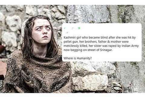 Arya Stark in Kashmir? No, it's not what you think