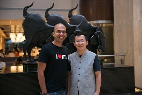 Xiaomi?s India MD Manu Kumar Jain with ByteDance CEO Zhang Yiming