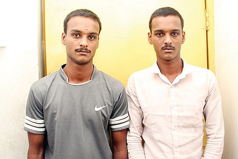 Twin brothers S Suresh and S Ramesh from Coimbatore