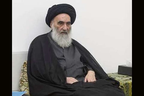 Iraq's Shiite spiritual leader, Grand Ayatollah Ali Sistani