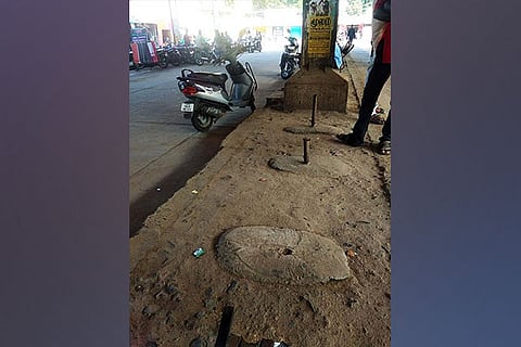 A few dismantled seats sold by antisocials