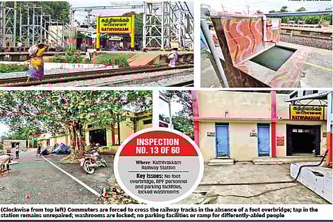 Commuter inconvenience: No safety or security: Kathivakkam station cries for overbridge or cops