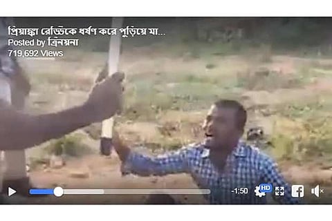 Did the Police thrash the Telangana incident’s accused in public?