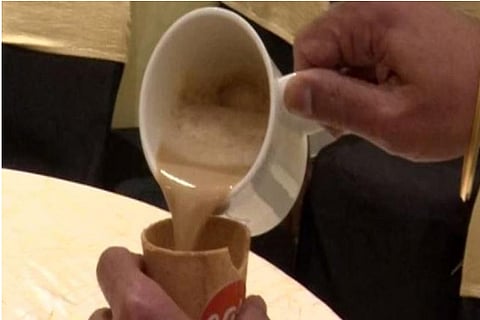 Edible cups-Image courtesy Twitter