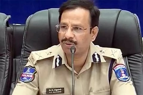 People hail Hyderabad top cop Sajjanar as hero, perform milk bath