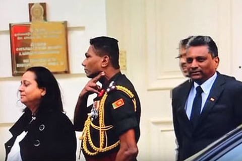 Brigadier Priyanka Fernando (center)