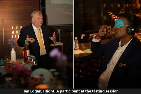 Single malt scotch whisky savoured with music