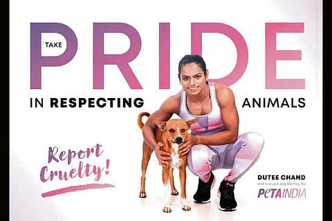 Dutee Chand stars in new PETA India ad