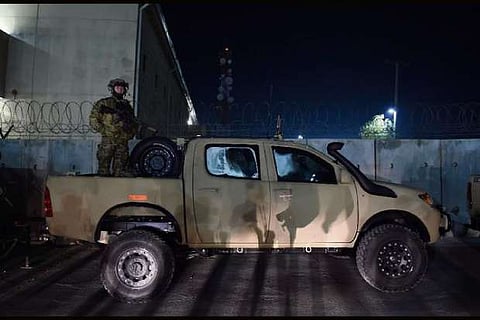 Blast damages hospital near Bagram airbase in Afghanistan