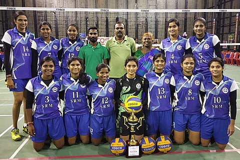 The SRM women?s volleyball team won all its three matches in the Inter-University tourney